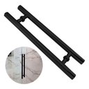 Ver imagem 2 de Puxador H Alumínio Tubular Redondo Diâmetro 25,4cm 400x300 - Preto Fosco