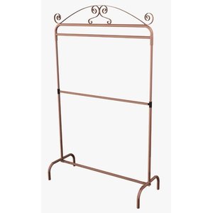 Arara para roupas com 2 cabideiros Vintage Rose Gold 1,20m