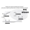 Ver imagem 2 de Tampa Caixa Gordura Quadrada e Inspeção Branco 250mm Limpeza