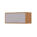 Ver imagem 2 de Armário Aéreo 1 Porta 80cm Brilhante Celeste Bege/Cinamomo/Offwhite