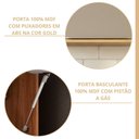 Ver imagem 5 de Armário Aéreo 1 Porta 80cm Brilhante Celeste Bege/Cinamomo/Offwhite