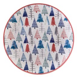 Jogo Pratos Rasos Fundos E Sobremesa 6 Peças Natal Pinheiro - 2