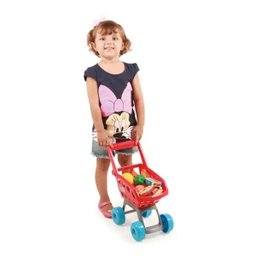 Carrinho De Mercado Infantil Com Frutas Homeplay - 2