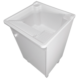 Tanque 26l com Gabinete 46cm 1 Porta + Sifão Entregue Montado Cor: Tanque Branco - 6