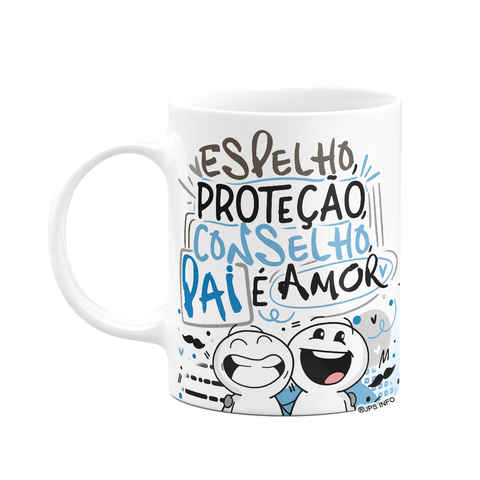 Caneca Funny Dia Dos Pais - Pai É Amor - Branca