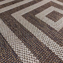 Tapete para Sala Sisal Eco-Nature Labirinto 70 Marrom 3,00X4,00M - J Serrano - 4