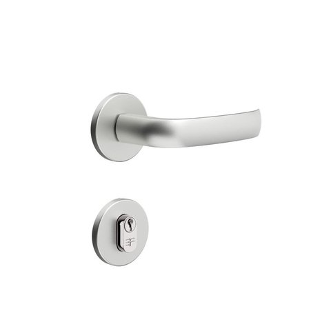 Fechadura Externa 720 Roseta Redonda - Cromo Acetiando 3f