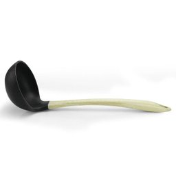 Concha Utensílio Cozinha Gourmet em Silicone Antiaderente Cabo de Madeira - 1