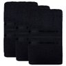 Kit 3 Toalhas de Banho Preta Grande 70 x 140cm 100% Algodão - 1