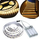 Ver imagem 6 de Kit 2 Fios Fita Led Luz Amarela 120 Lâmpadas Led 2m À Pilha