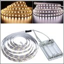 Ver imagem 2 de Kit 2 Fios Fita Led Luz Amarela 120 Lâmpadas Led 2m À Pilha