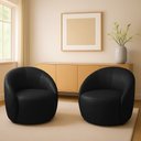 Ver imagem 1 de Poltrona Decorativa Orgânica Kit 2 Lua Sintético Pu D03 - D’Rossi