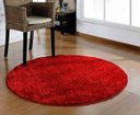 Ver imagem 1 de Tapete Sala Esc. Redondo 1,50 M Macio Antider. Vermelho