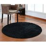 Tapete Sala Esc. Redondo 1,50 M Macio Antider. Preto - 1