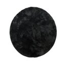 Ver imagem 2 de Tapete Sala Esc. Redondo 1,50 M Macio Antider. Preto