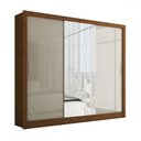 Ver imagem 3 de Guarda-roupa Casal Katherine 3 Portas 3 Gavetas com Espelho - Panorama Móveis