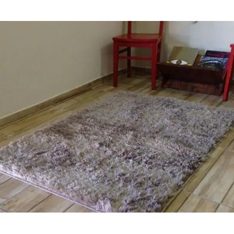 Tapete Sala Shaggy Macio 1,50 x 2,00 M Antiderrapante Alpino