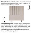 Ver imagem 2 de Cabeceira Estofada Cama Casal Queen Size 160 Cm Maisa Veludo Bege