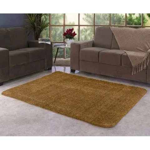 Tapete Sala Escritório 1,00 x 1,50 M Macio Antider. Caramelo