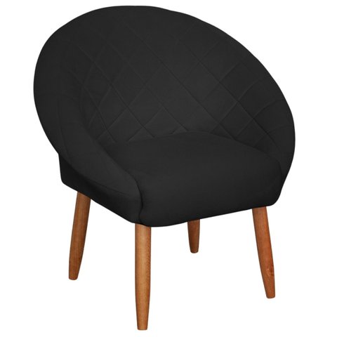 Poltrona Decorativa Simples para Recepção Reforçada para Sala de Espera Estilo Moderna Moblan Decor: