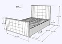 Ver imagem 3 de Cama com Cabeceira King Size Estofada Uvaia 195cm Suede: Capuccino