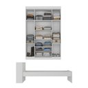 Ver imagem 5 de Jogo de Quarto Cama com Colchão Incluso e Guarda-Roupa 4 Portas 2 Gavetas Lira Multimóveis MP4839