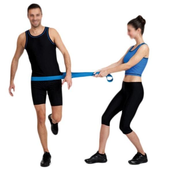 Extensor Faixa Elastica Exercicio Super Band Latex Resistencia Crossfit Azul