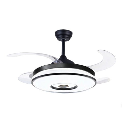 Ventilador de Teto Pá Retrátil com Controle e Som Bluetooth