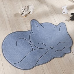 Tapete Guga Tapetes Formato Gato Soneca 88x62cm Cinza - 1