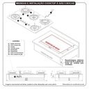 Ver imagem 3 de Cooktop Safe Ferro Fundido 5 Bocas Tripla Chama Glp Nardelli Preto Bivolt
