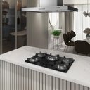 Ver imagem 1 de Cooktop Safe Ferro Fundido 5 Bocas Tripla Chama Glp Nardelli Preto Bivolt