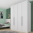 Ver imagem 1 de Guarda-Roupa Casal com 4 Portas e 2 Gavetas 165cm Multimóveis CR35487 Neve