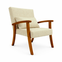 Ver imagem 4 de Kit 2 Poltrona Jade Boucle Almofada Estofada Sala de Estar Moderna Decorativa:bege Sisal