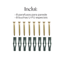 Ver imagem 6 de Kit 4 Suportes Adega Suspensa Aço Reforçado Design Moderno Porta Garrafa de Vinho Preto