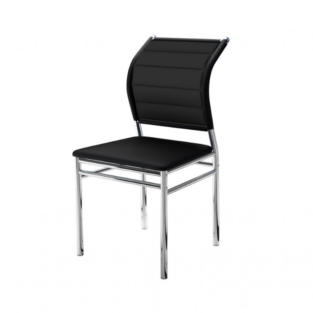 Conjunto de Mesa Ornata 90x90cm com 4 Cadeiras Verena Cromado e Tampo de Vidro Tubform - 5