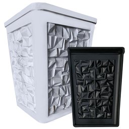 Forma Vaso 3d Abs Gesso e Cimento Profissional - Abstrato - 1