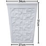 Forma Vaso 3d Abs Gesso e Cimento Profissional - Abstrato - 3