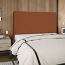Ver imagem 1 de Cabeceira Cama Box Orgânica King 195cm Luna Suede C/frame Terracota