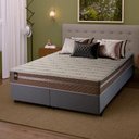 Ver imagem 1 de Conjunto Cama Box Super King c/ Molas Ensacadas Georgia Cinza 193x203x60