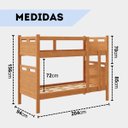 Ver imagem 4 de Beliche Adulto ou Infantil com 02 Colchões D20 Grade Robusta Reforçada com Proteção Completa