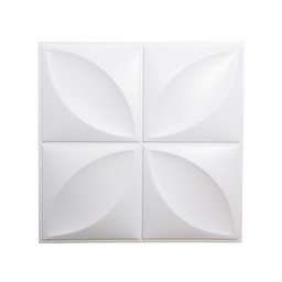 Kit 15 Placas Revestimento de Parede PVC 3d Alto Relevo Petalas Branco - 2