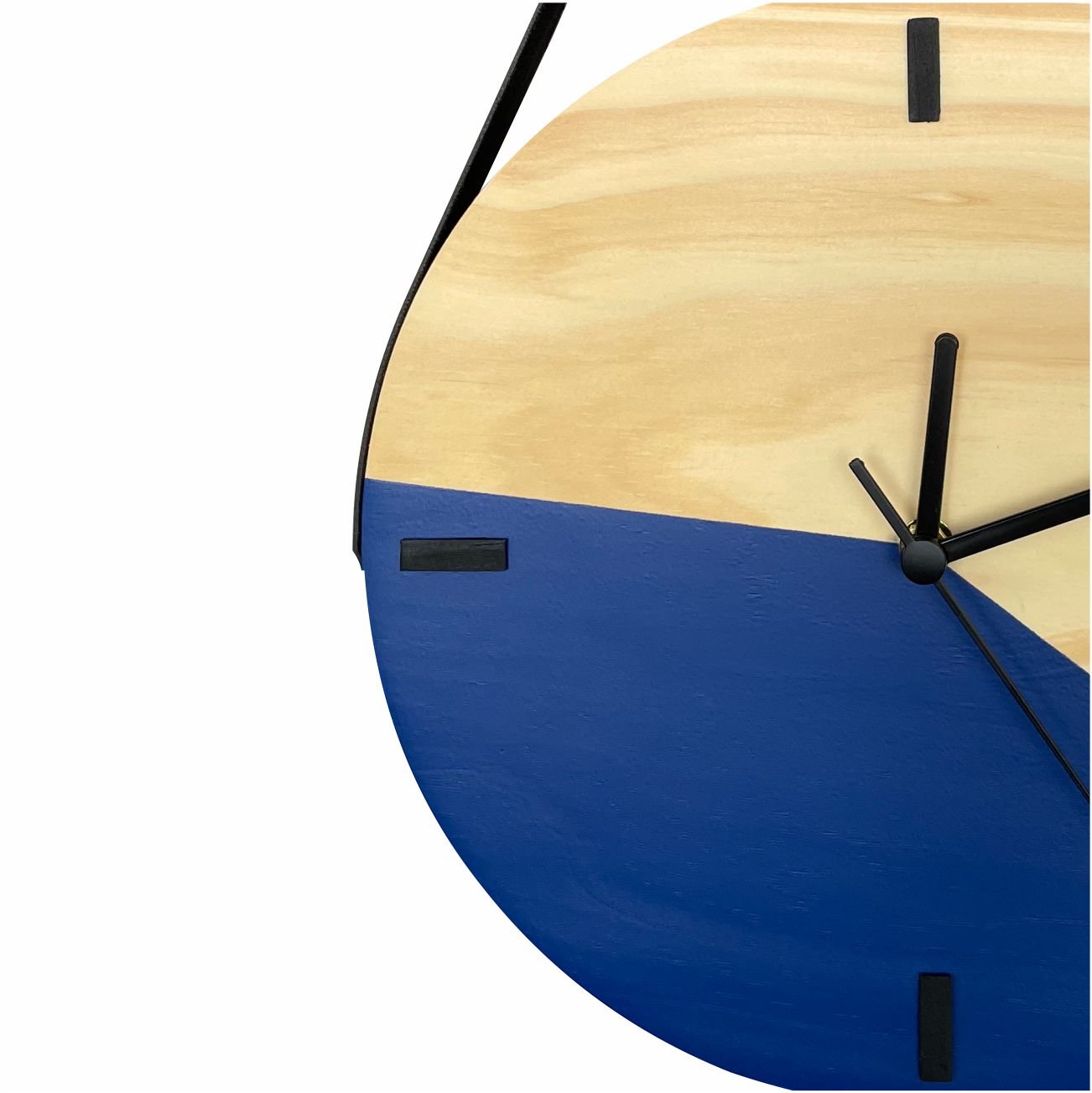 Relógio Decorativo Edward Clock Escandinavo Azul com Alça - 2
