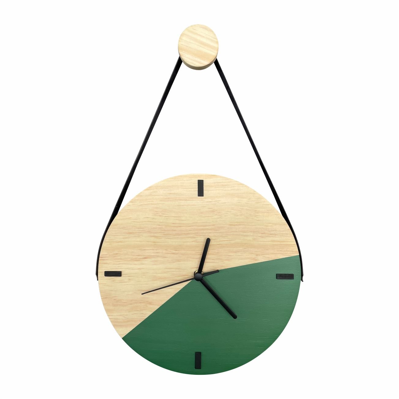 Relógio Decorativo Edward Clock Escandinavo Verde Amazonas - 1
