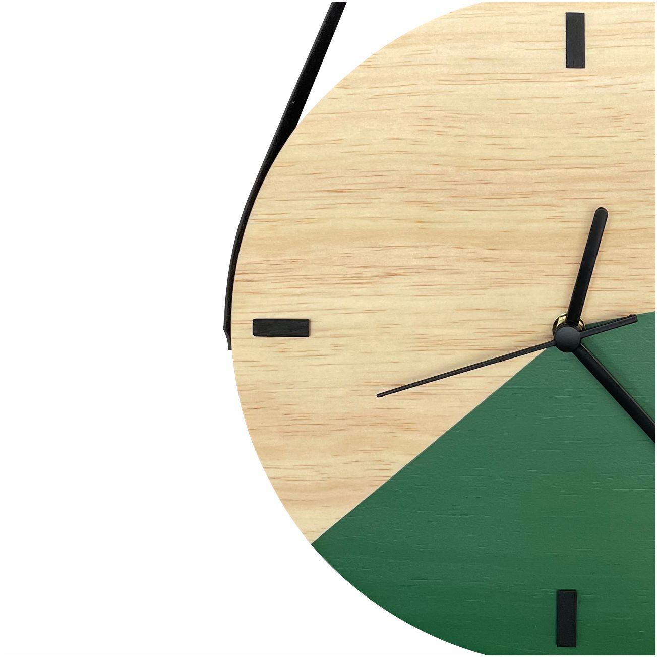 Relógio Decorativo Edward Clock Escandinavo Verde Amazonas - 2