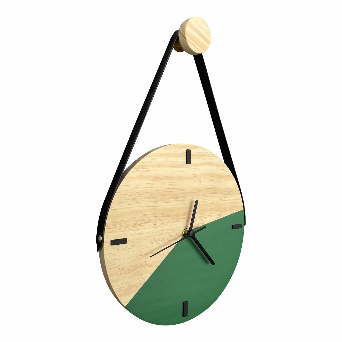 Relógio Decorativo Edward Clock Escandinavo Verde Amazonas - 3