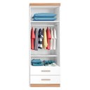Ver imagem 3 de Guarda Roupa Infantil 2 Portas Chiara Branco Carvalho - Phoenix Baby
