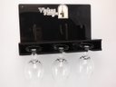 Ver imagem 4 de Adega Porta Vinho e Porta Taças 3 taças de MDF Laminado Preto