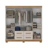 Guarda Roupa Casal 8 Portas Itapema Atualle Acacia com Reflecta - 3