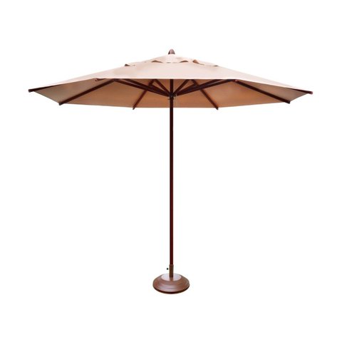 Ombrelone Guarda Sol Piscina Casa Praia Base Marrom 300cm