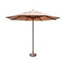 Ombrelone Guarda Sol Piscina Casa Praia Base Marrom 300cm - 1
